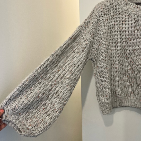 Cream/grey sweater with multicoloured detailing - Picture 2 of 5